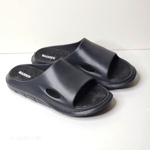 Madden Men's Charged Black Slide Sandal Size 12